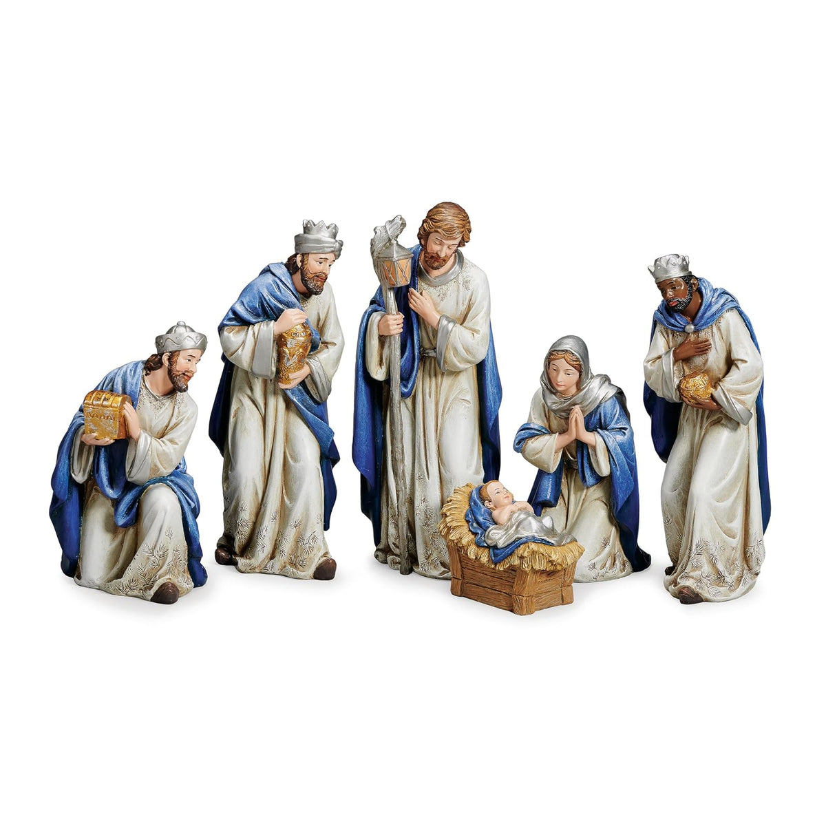 Roman Sculpture, 8.25" H, Multicolor