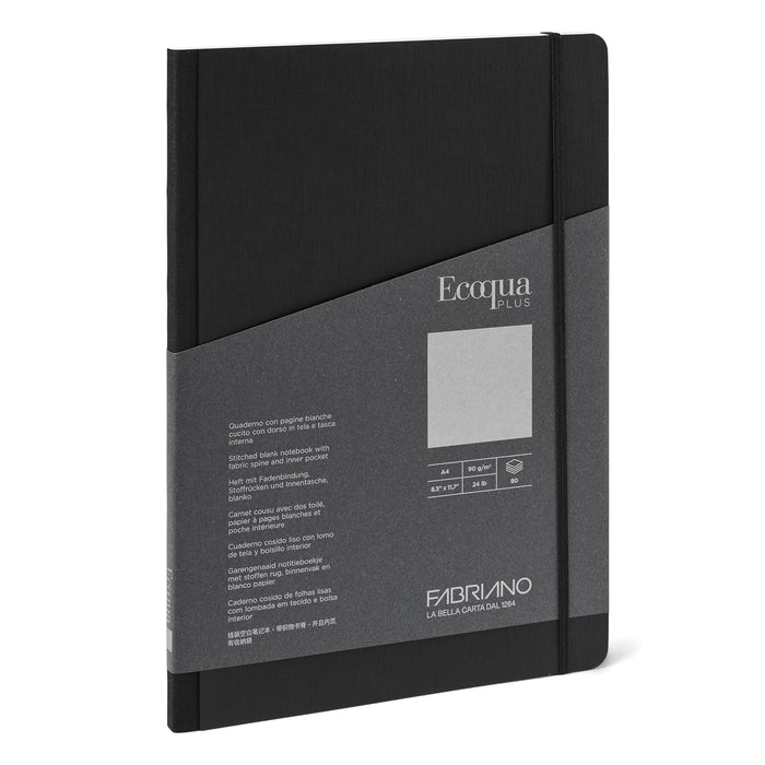 Fabriano Blank Book, A4 -8.3" x 11.7", Black