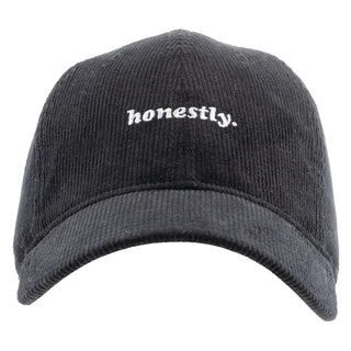 Karma Hat, Honestly, Corduroy Embroidered Hat