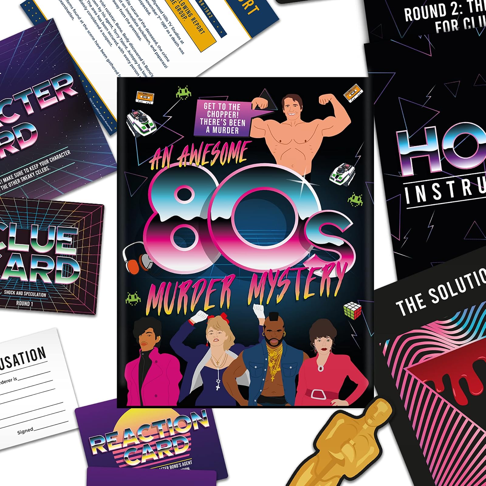 Gift Republic an 80s Murder Mystery Family Board Game