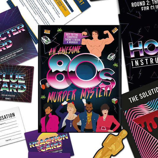 Gift Republic an 80s Murder Mystery Family Board Game