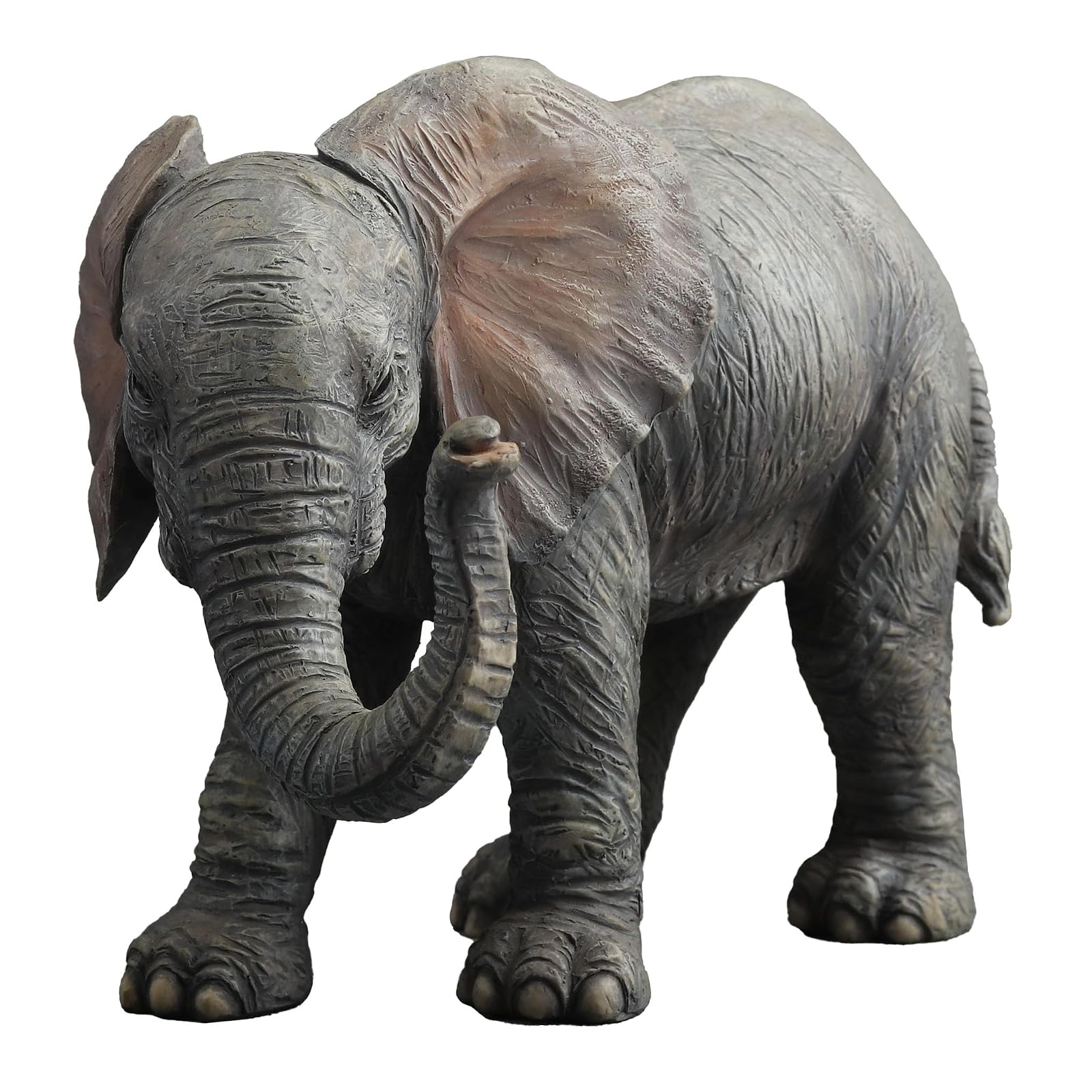 Unicorn Studio US 5.75 Inch Baby Elephant Standing Decorative Statue Figurine, Gray