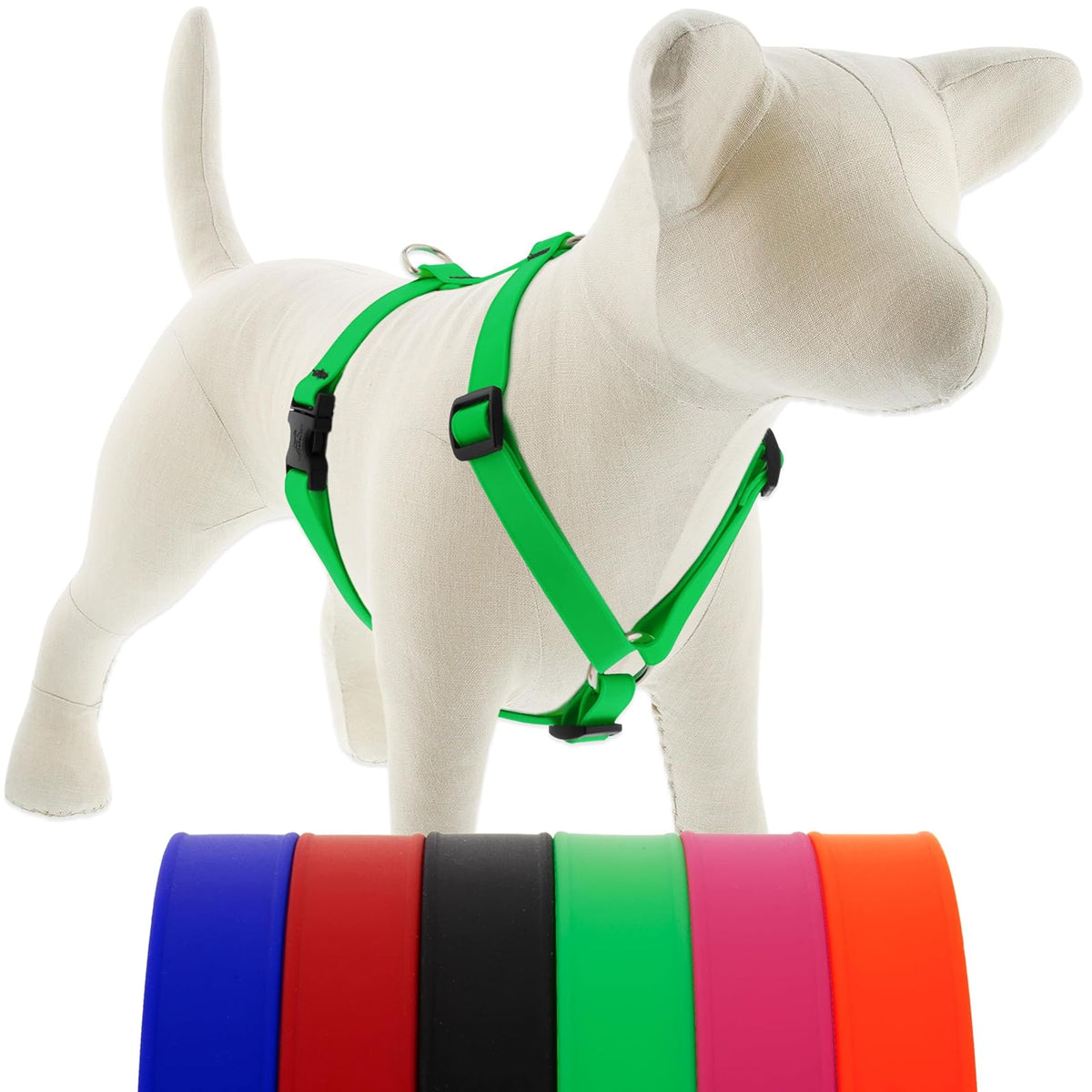 LupinePet Animal Harness, Large: Girth Adjusts from 20 to 32 in, 3/4-in Wide, Ne