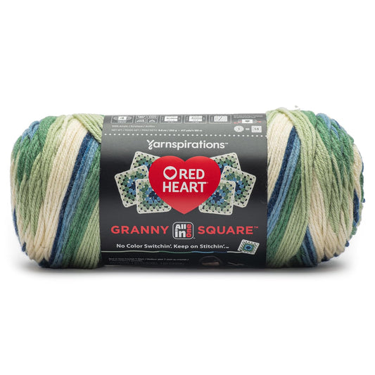 Red Heart Yarn, 250 g/8.8 oz, 402 meters/440 yards, Aran - Lily Pad