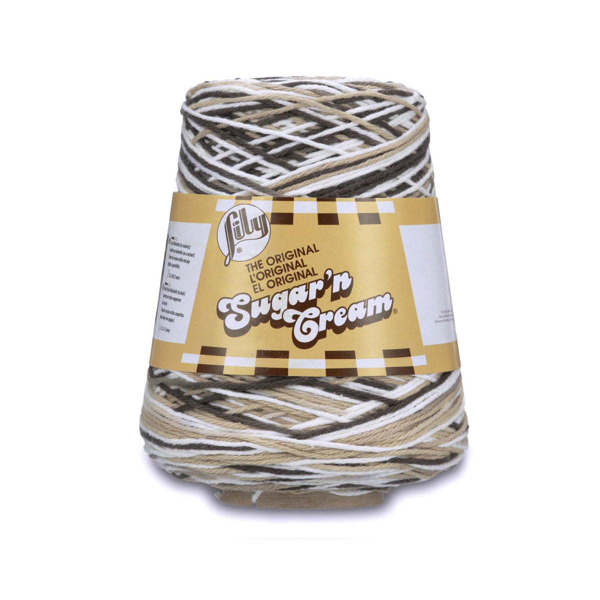 Lily Yarn, 1 Cone (14 oz), Chocolate Ombre