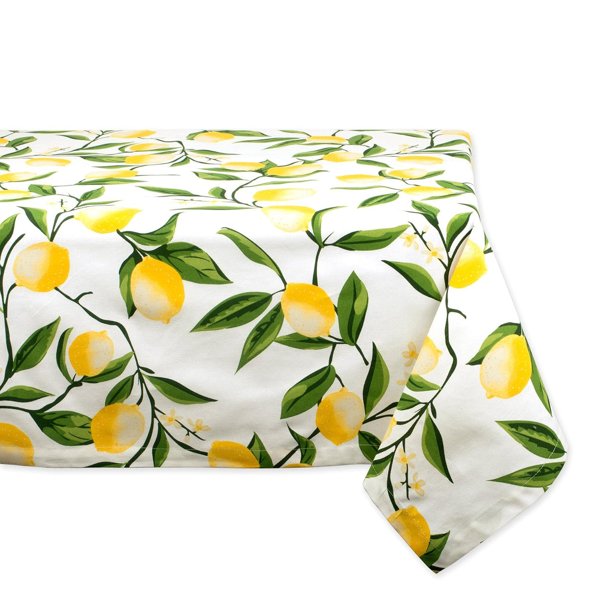 DII Tablecloth, 52" x 52" (Square), Lemon Bliss