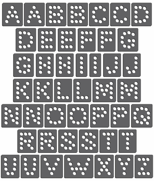 Rhinestone Genie Font-Arial CAPS .75" Magnetic Rhinestone Template, Black