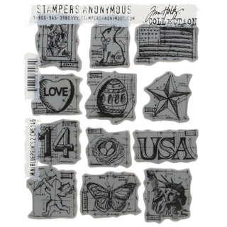 Stampers Anonymous Rubber Stamp, 8.5 x 7 inches