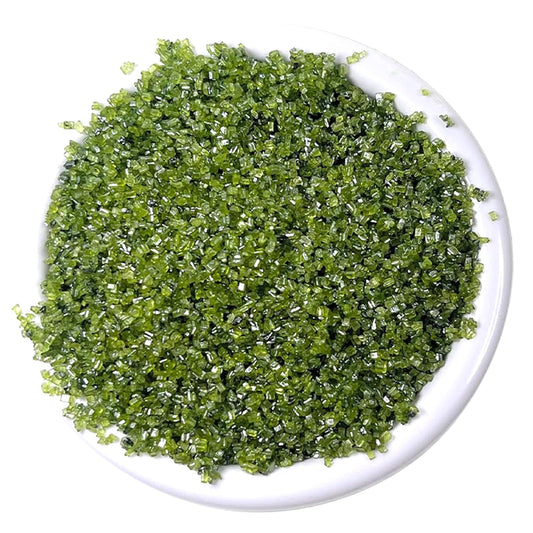Ultimate Baker Holly Green Sanding Sugar - Kosher Certified Natural Medium Crystal Holly Green Cake Decorating Sugar (1lb Bag)