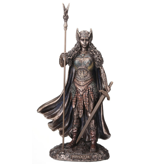 Veronese Design 9 7/8 Inch Hippolyta The Queen of The Amazons Cold Cast Resin Bronze Finish Warrior Sculpture