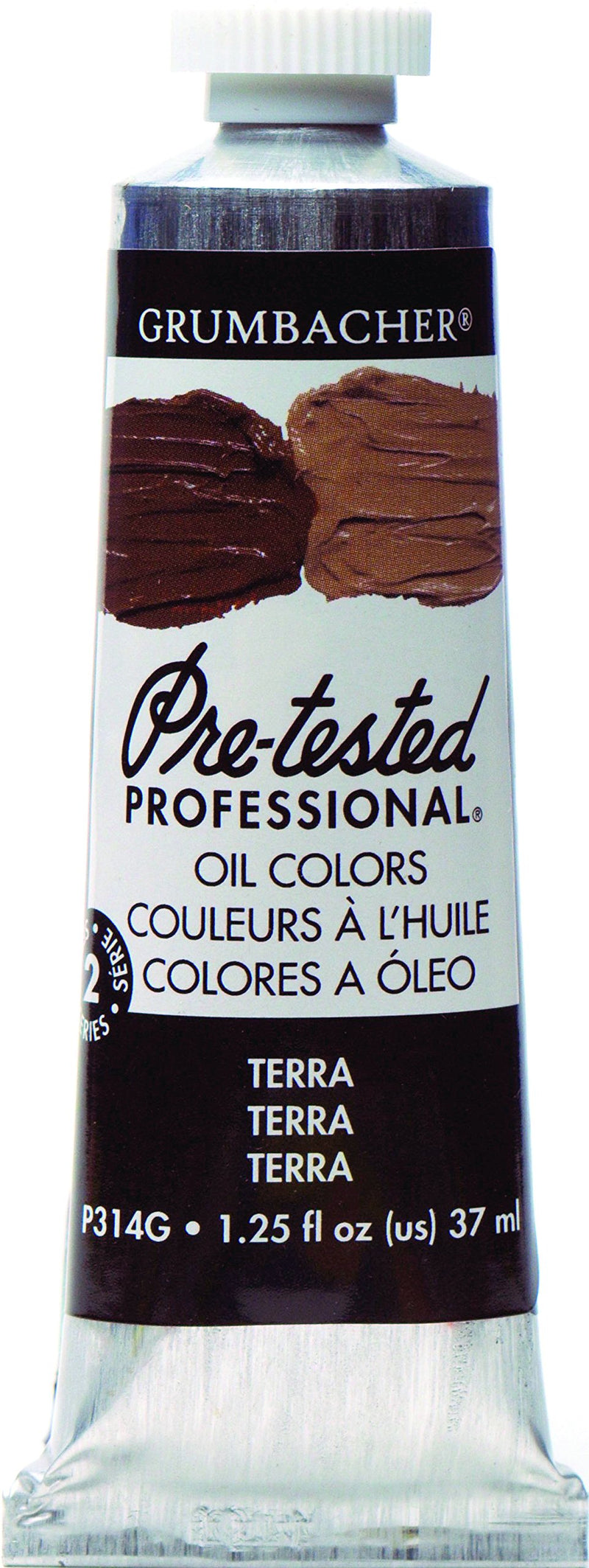 Grumbacher Pre-Tested Oil Paint, 37ml/1.25 oz., Terra (P314G)