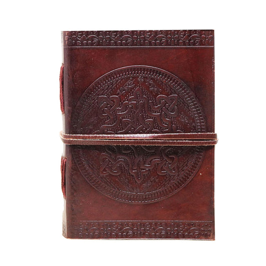 HG-LTHR Blank Book, S, Brown