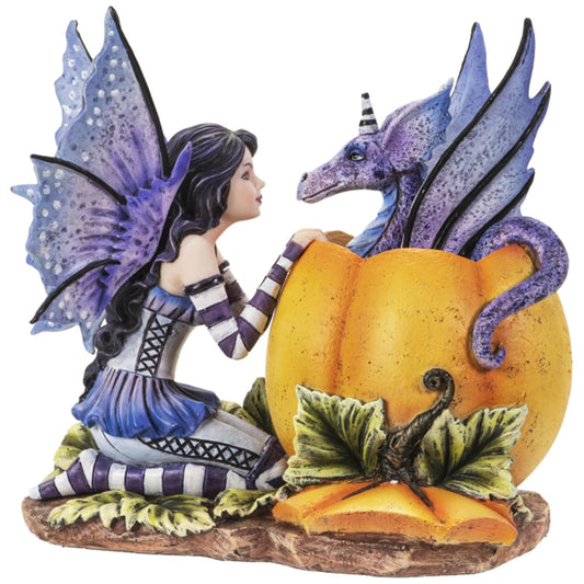 Pacific Trading Giftware Dragon and Fairy Hide & Seek Figurine, Medieval Gothic Home and Bedroom Decor, Collectible Fantasy Decoration Figurine, 5.7 Inches