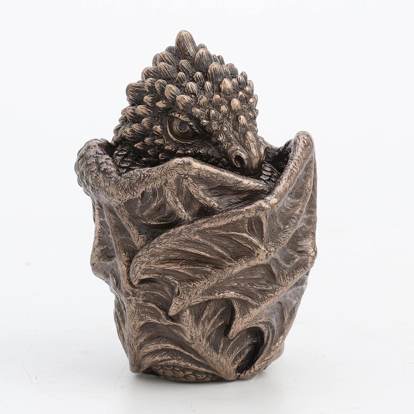 Unicorn Studio Veronese Design 3 1/2" Baby Dragon Resin Figurine Secret Stash Box Cast Bronze Finish