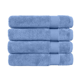 Classic Turkish Towels Towel, Bath Towels - 4 Piece Set, Blue