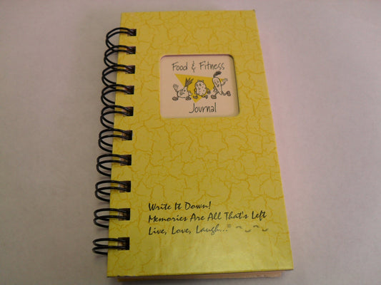 1 X Food & Fitness Journal - MINI Buttercup Hard Cover NEW TITLE!