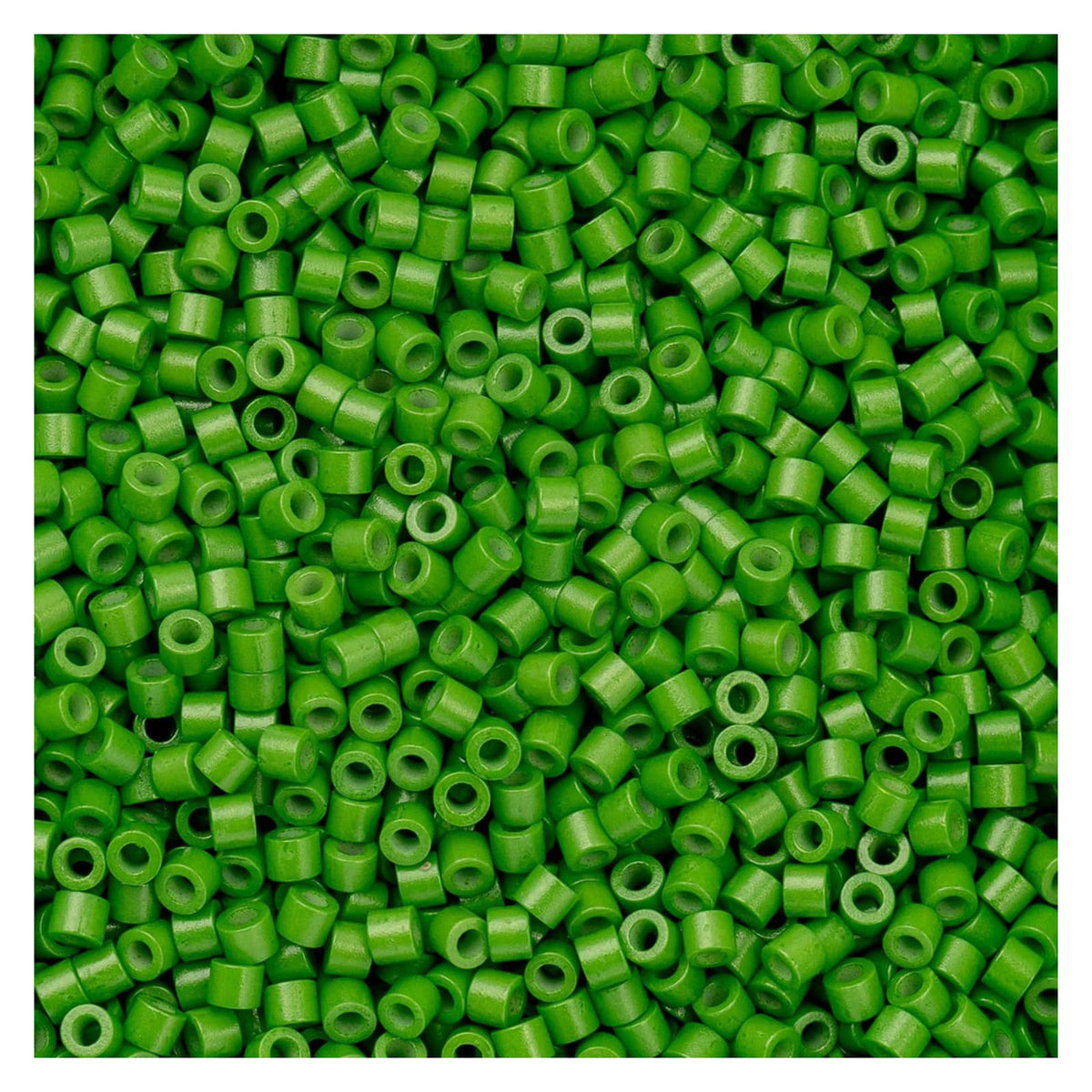 John Bead Craft Bead, Size 11, Grass Green
