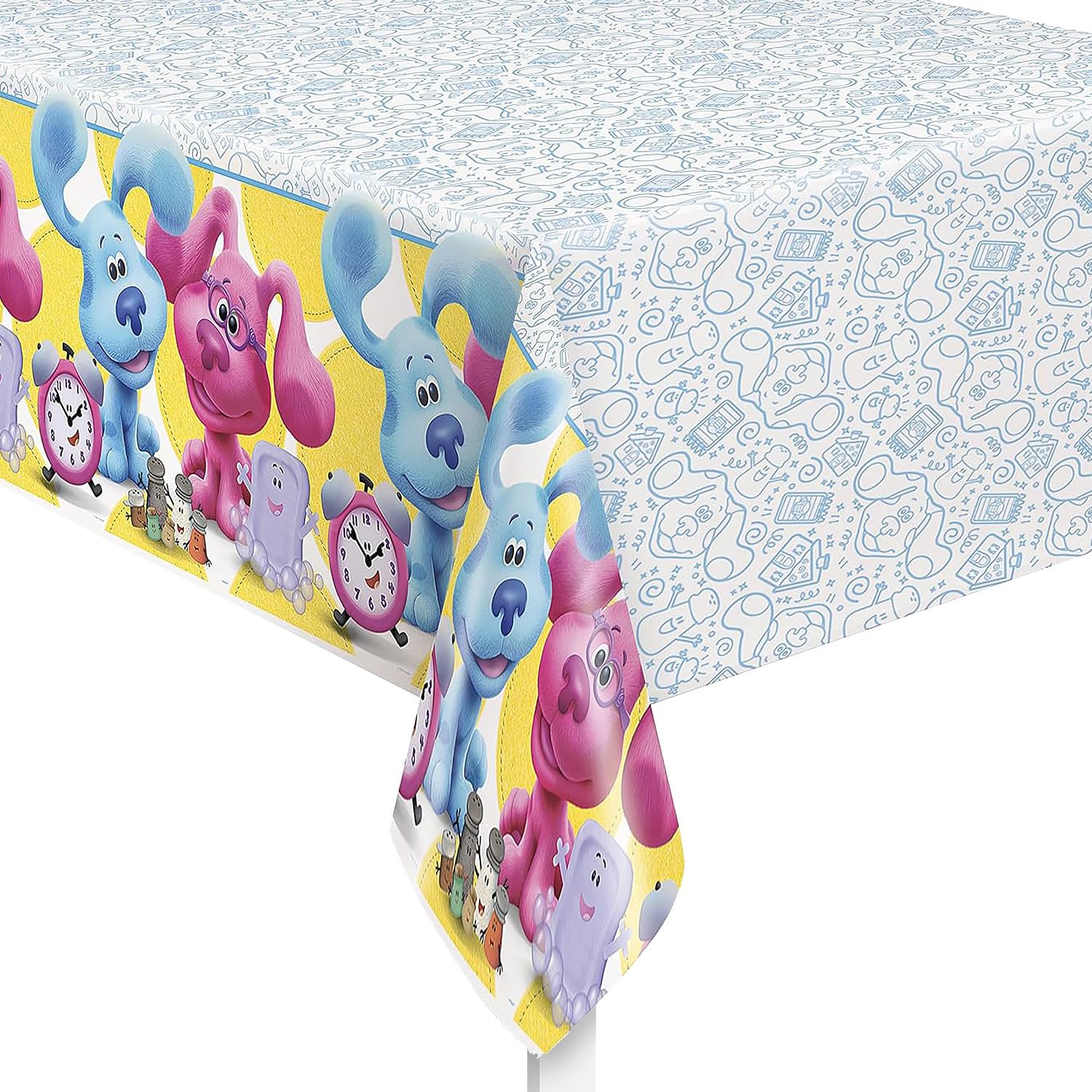 Unique Industries Unique Blue's Clues Plastic Tablecover Table Cover, 54" X 84", Multicolor