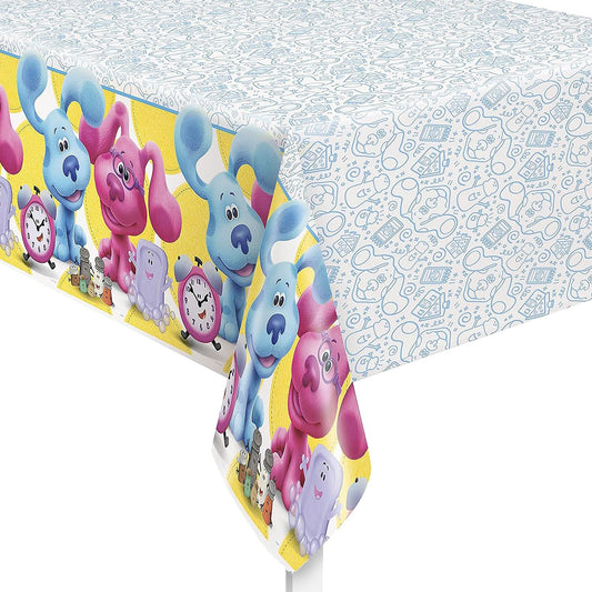 Unique Industries Unique Blue's Clues Plastic Tablecover Table Cover, 54" X 84", Multicolor
