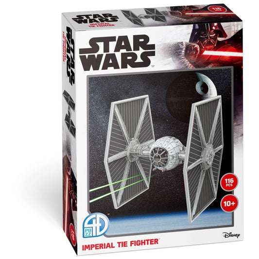 4D Puzzle – Star Wars: Tie Fighter/LN – 129 Paper Model Kit for Teens and Adults – Ages 14+