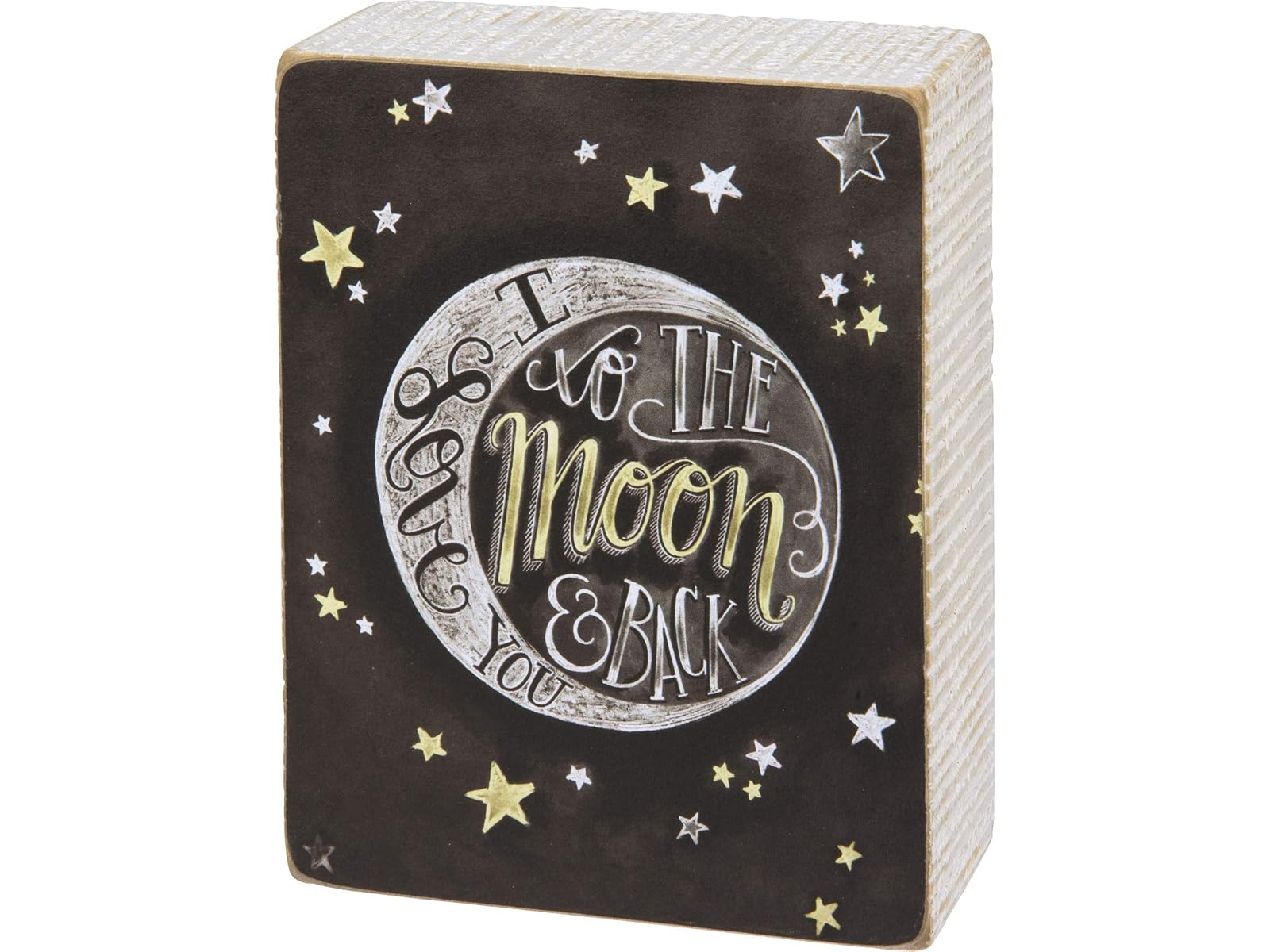 Primitives By Kathy Box Chalk Sign: I Love You to the Moon and Back