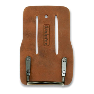 Graintex LH2320 Fixed Hammer Holder Oil Tanned Leather Wide Belt Tunnel Slot , Brown