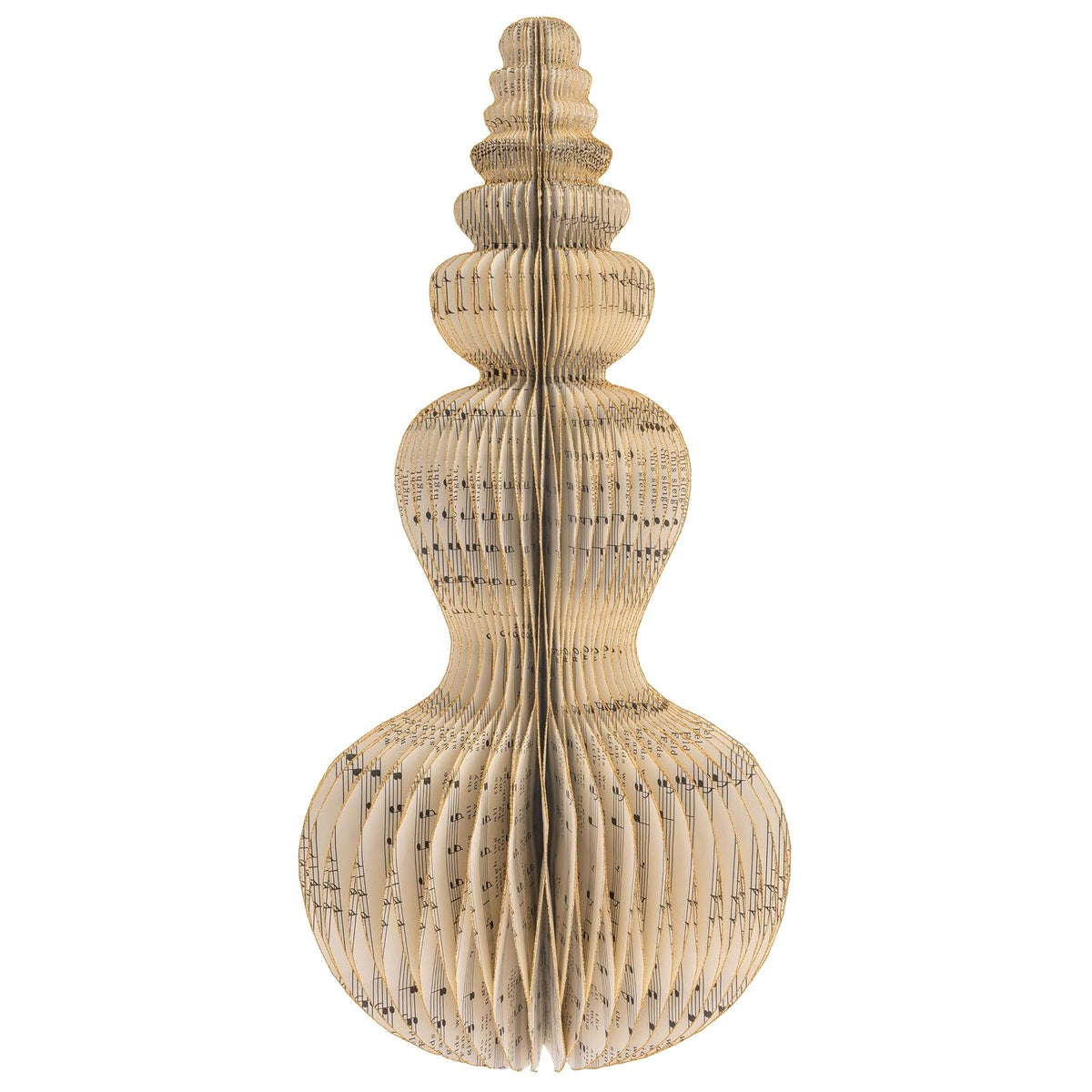 Karma Hanging Ornament, Curvy Paper Tree 15"