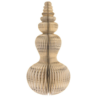 Karma Hanging Ornament, Curvy Paper Tree 15"