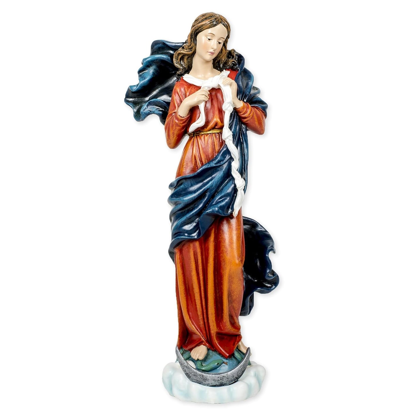 Roman Joseph's Studio Mary Undoer of Knots 10 inch Resin Stone Decorative Figurine