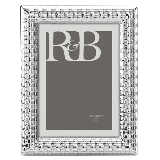 Reed & Barton Watchband Silver Plate Frame, 5 x 7 Inch
