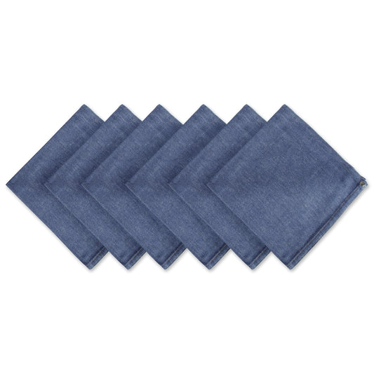 DII Cloth Napkin, 20" x 20" (Set of 6), Denim
