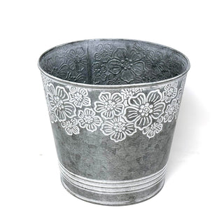 allgala Planter, 7 Inch, Round Grey