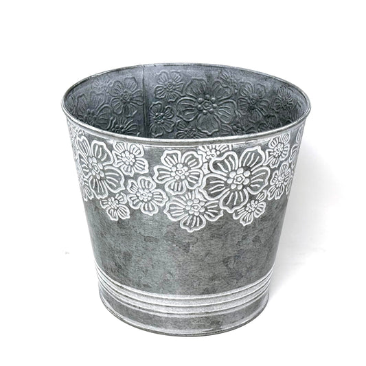 allgala Planter, 7 Inch, Round Grey