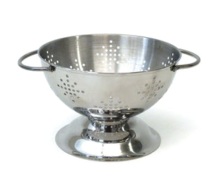 RSVP International Food Strainer, Mini, Pierced Stainless Steel