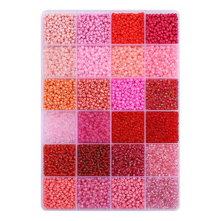 John Bead Craft Bead, 8/0, Rosy Daydream