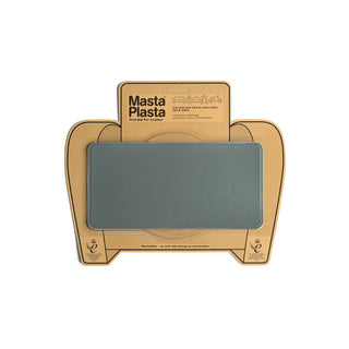 MASTAPLASTA Fabric Applique Patch, 8in x 4in, H Gray Leather