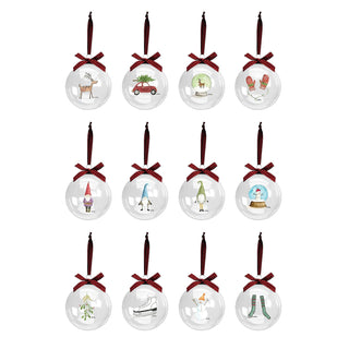 Rae Dunn Hanging Ornament, 60mm, Clear