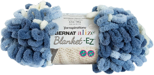 Spinrite Yarns (CA) Bernat Alize Blanket-EZ Yarn, Denim Blues