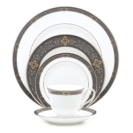 Lenox Unisex Vintage Jewel 5 Piece Boxed Set White Dinnerware