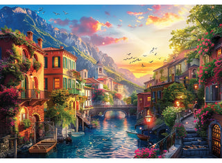 Anatolian Puzzles, 2000 pieces, 37.8x26 inches, Mediterranean Village