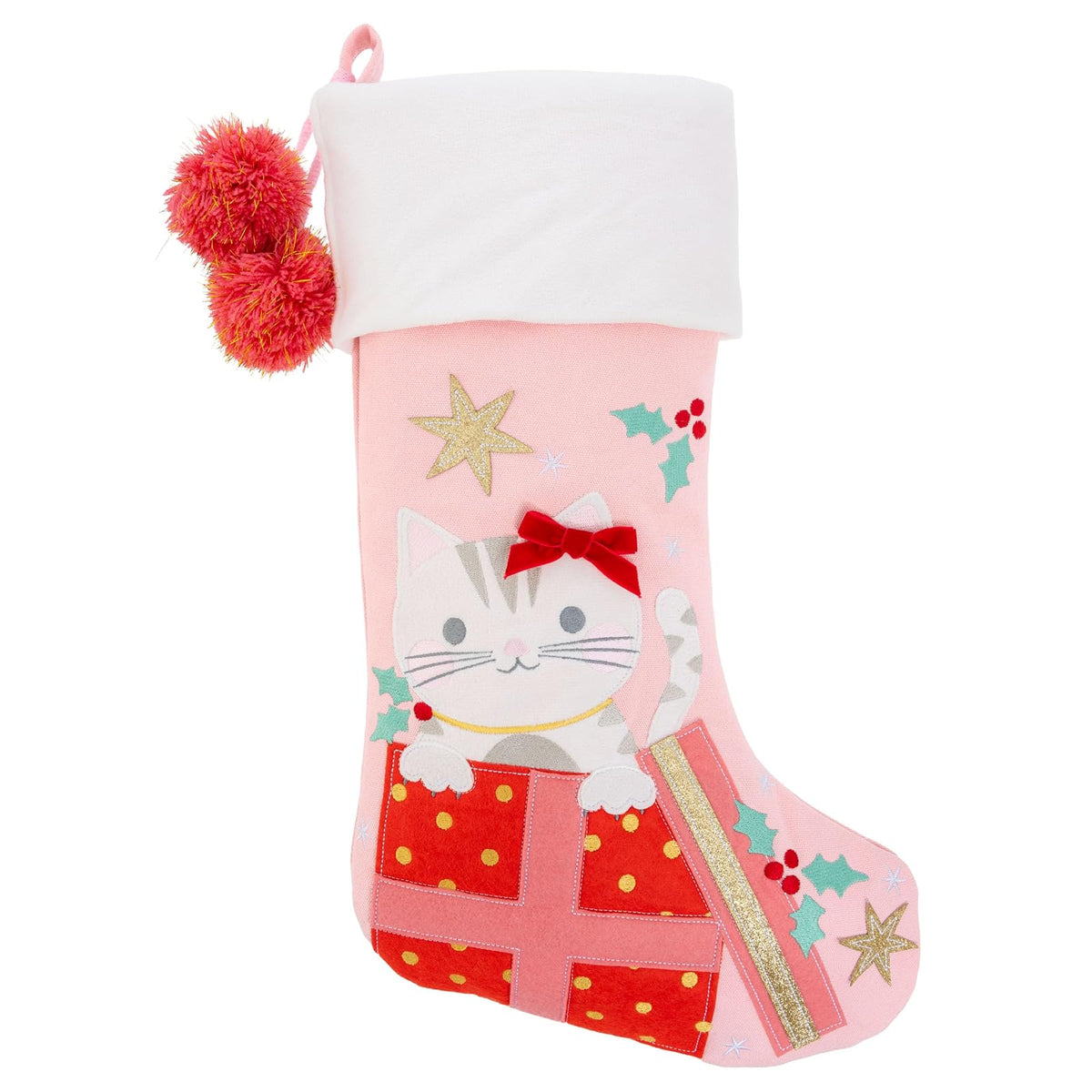 Stephen Joseph Socks, Pink, Cat