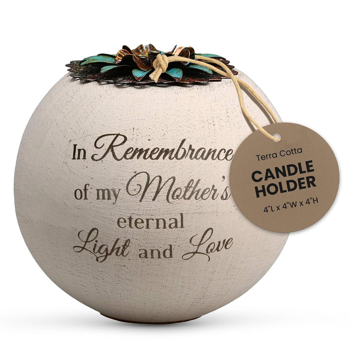 Pavilion Gift Company 19091 Mother's Love Terra Cotta Candle Holder, 4-Inch