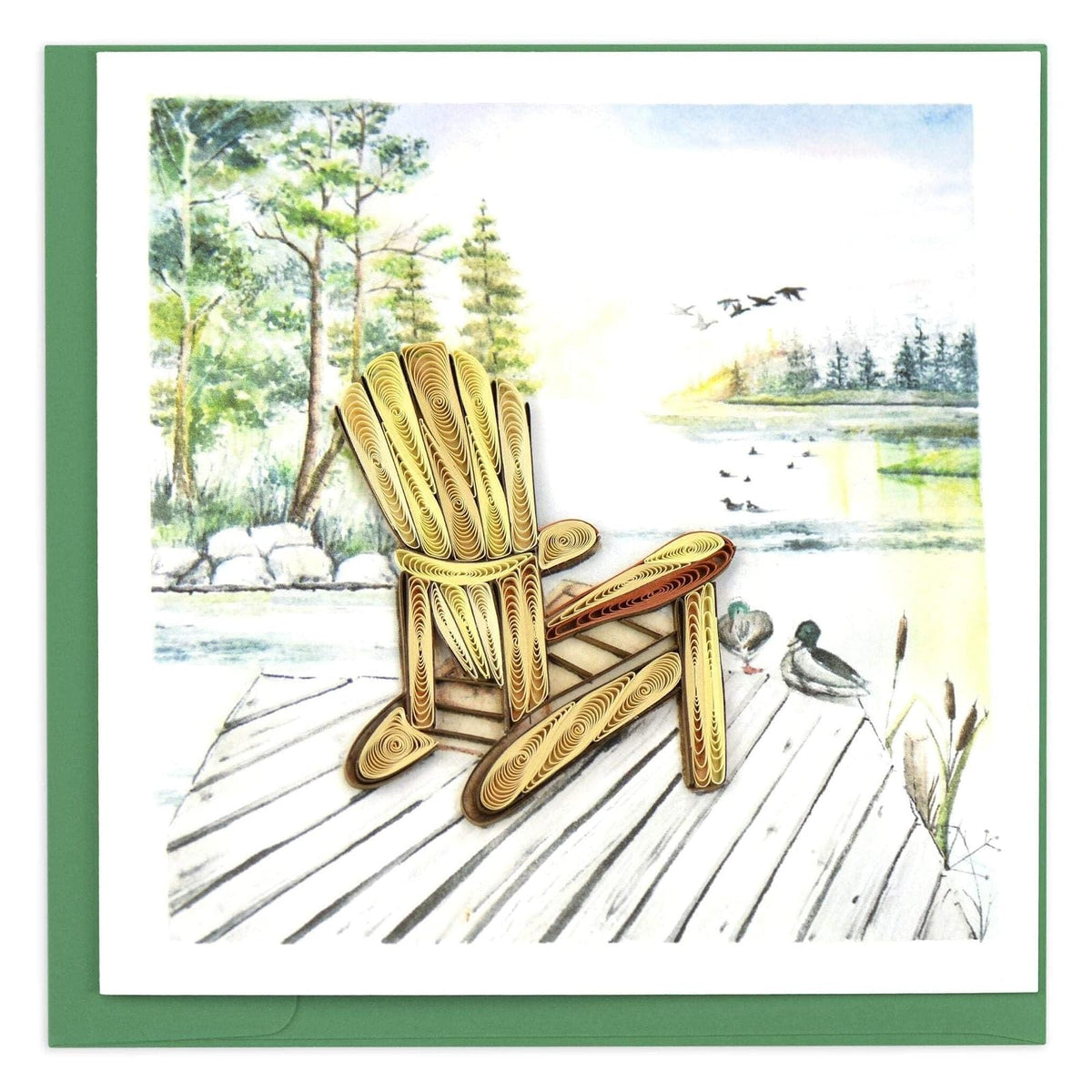 Quilling Card Greeting Card, 6 in. x 6 in., Multi