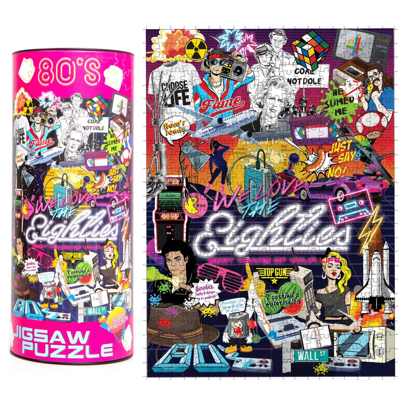 Boxer Wholesale Eighties-Better in My Day Jigsaw Puzzle, One Size, Multicolor