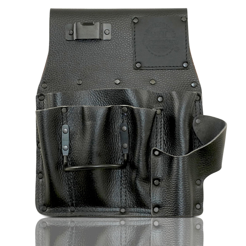 Graintex ST2882 :: Drywall Pouch Left Handed Black Color Rugged Top Grain Leather for Drywallers, Handyman, Contractors