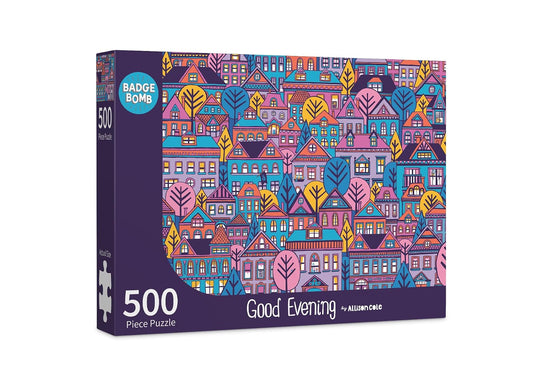 Good Evening 500 Piece Puzzle by BADGE BOMB