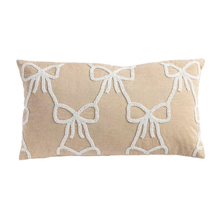Mud Pie Pillow, 11 1/2" x 22", Beige/Khaki