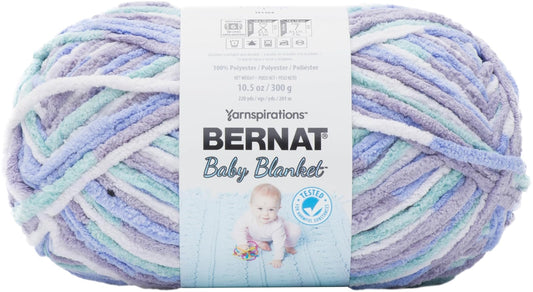 Spinrite Yarns (CA) Spinrite Bernat Baby Blanket Big Ball Yarn-Posey Purple