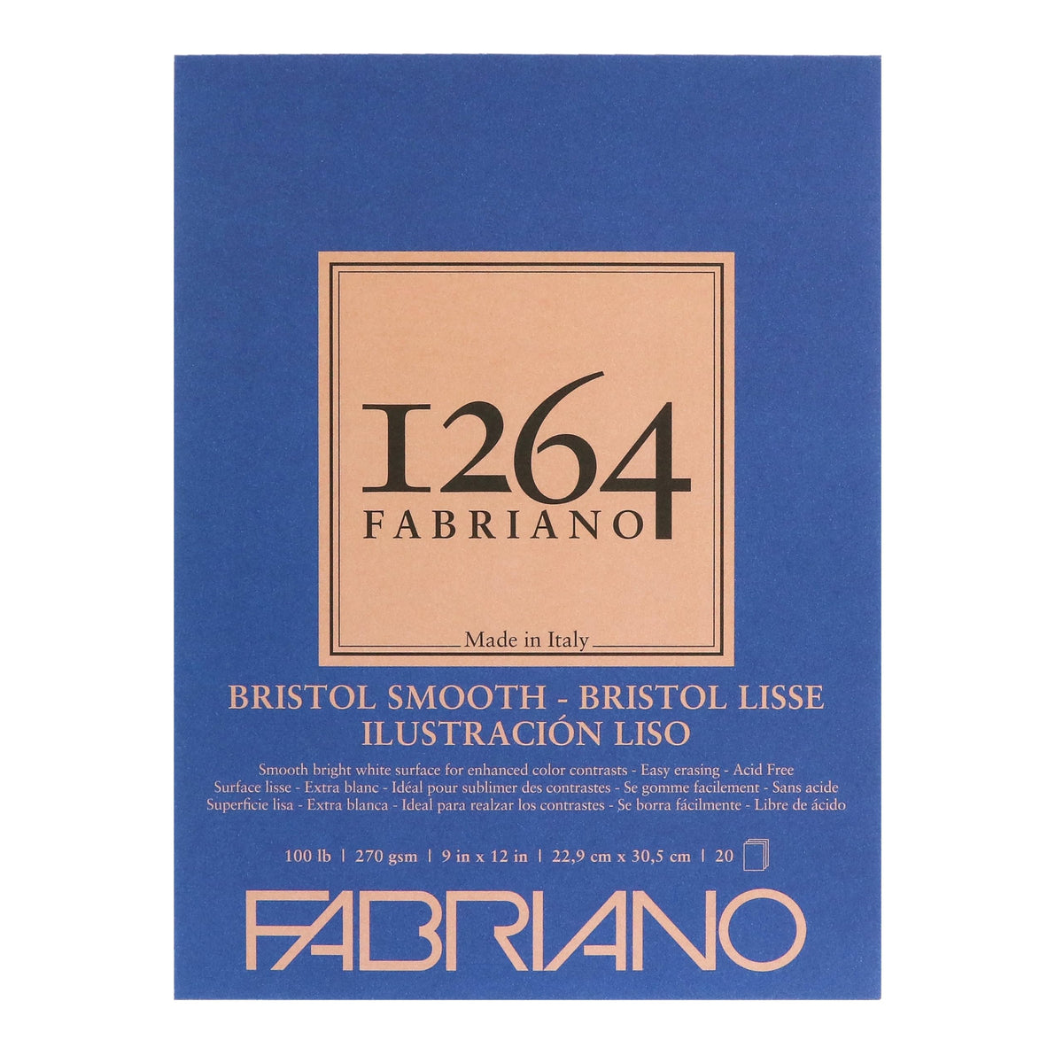 Fabriano Art Media Paper, 9 x 12, White