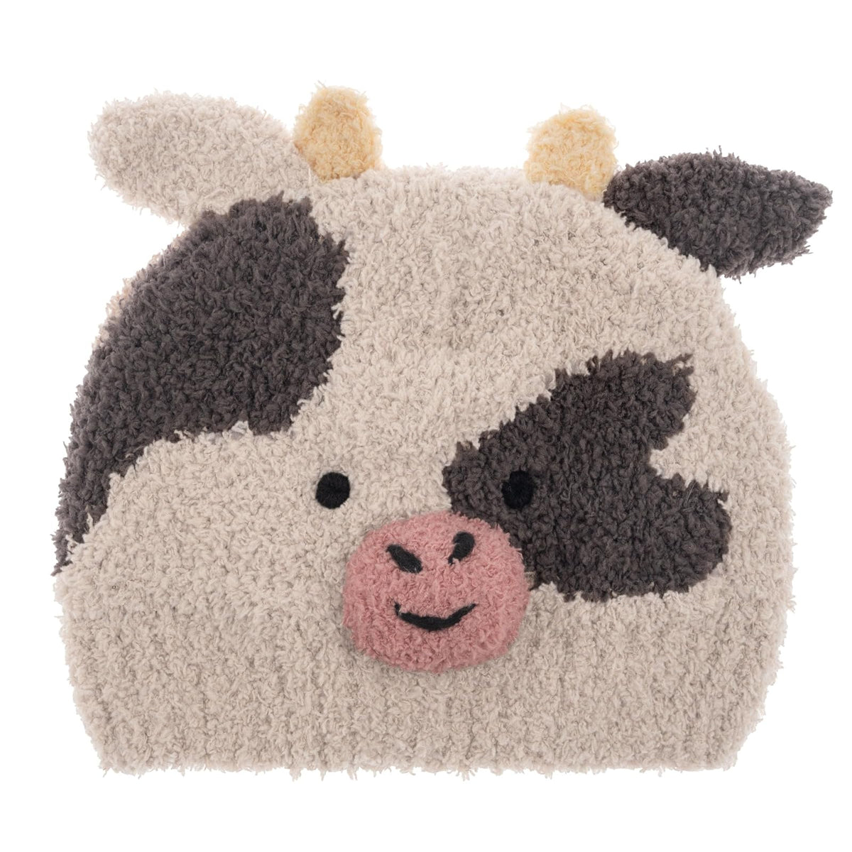 Stephen Joseph Hat, Cow, Chenille Beanie